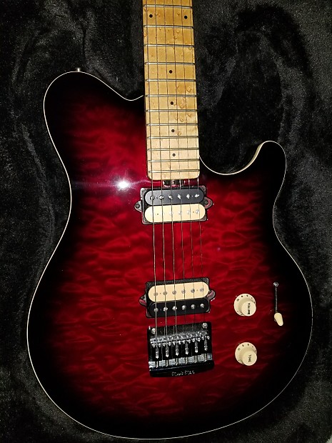 Music Man Axis Supersport 2014 Burgundy Wine Quilt Top image 1