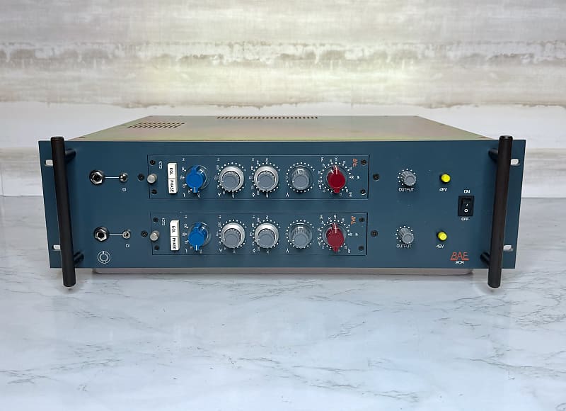 BAE 1073 Mic / Line Preamp EQ Modules (Pair) in 2CR Rack | Reverb