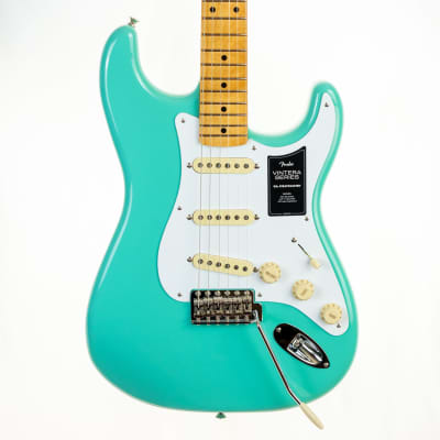 Fender Vintera Stratocaster Guitare électrique des années 50, avec garantie  de 2 ans, vert écume de mer, touche en érable
