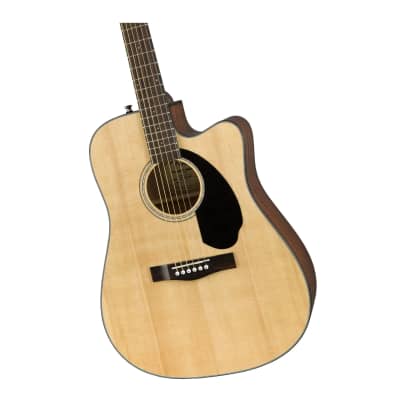 Fender CD-60SCE Dreadnought 6-String Acoustic Guitar (Right-Hand, Natural) image 4