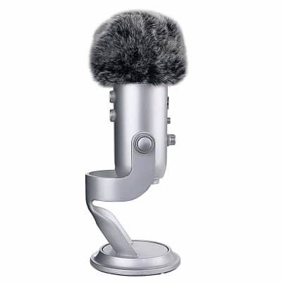 Microphone Furry Windscreen Muff - Mic Wind Cover Fur Pop Filter As Foam Cover For Blue Yeti, Blue Yeti Pro Usb Condenser Mic image 3