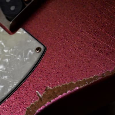 American Custom Fender Telecaster Relic Pink Sparkle CS Texas Specials image 7