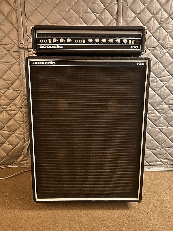 Acoustic 150 Guitar Head and Cab Early 70’s Black Reverb