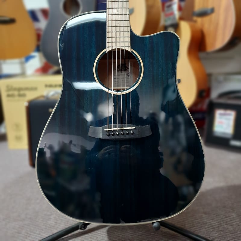 Tanglewood TW5BLA Winterleaf Blonde Dreadnought Acoustic Guitar (Aquamarine) image 1