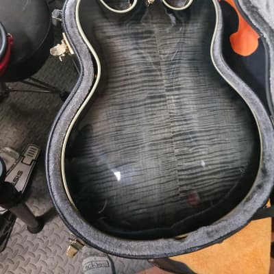 D'Angelico Excel EX-DC Semi-Hollow with Stairstep Tailpiece 2010s - Grey Black image 8