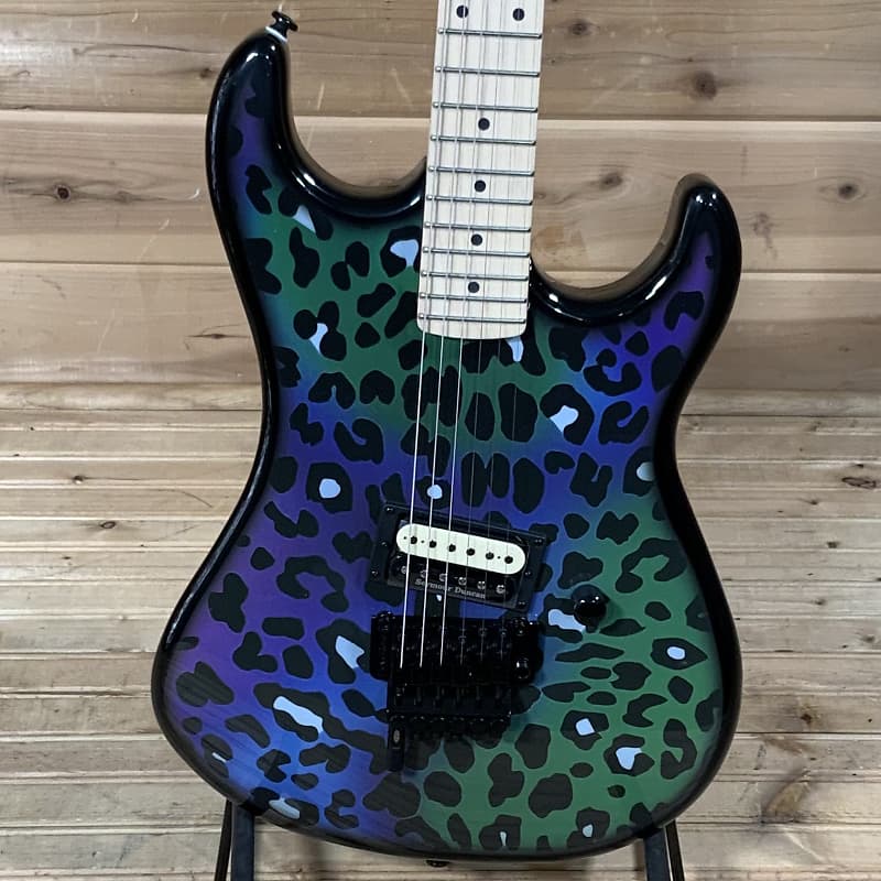Kramer Baretta Custom Graphics “Feral Cat” Electric Guitar - Rainbow Leopard image 1
