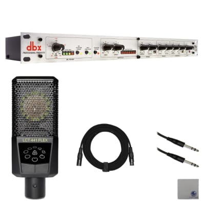 dbx 286s Microphone Preamp/Channel Strip with Lewitt LCT-441-FLEX Large-Diaphragm Condenser Microphone, XLR Cable, 1/4" to 1/4" TRS Cable and StreamEye Polishing Cloth image 2