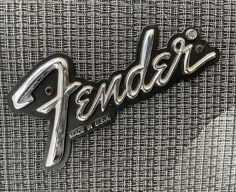 1980’s Fender USA Amp Logo w Screws image 1