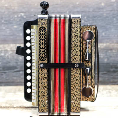 Hohner HA-114 Model 2-Bass Spoon 10-Treble Button | Reverb