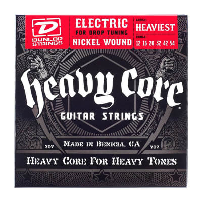 Dunlop	DHCN1046 Heavy Core Nickel-Plated Steel Electric Guitar Strings (10-46)