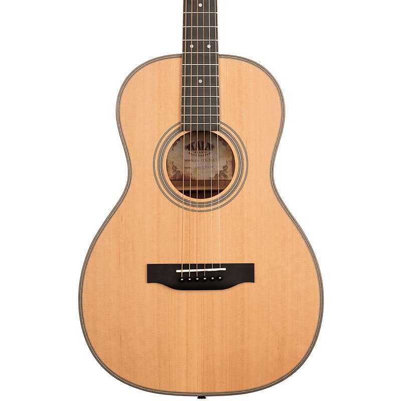 Kala KA-GTR-PLR Solid Cedar Top Parlor Guitar with Gig Bag image 1