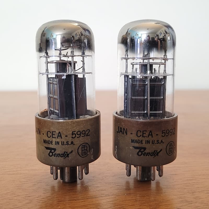 Pair of Bendix 5992 Power Tubes circa 1955 (