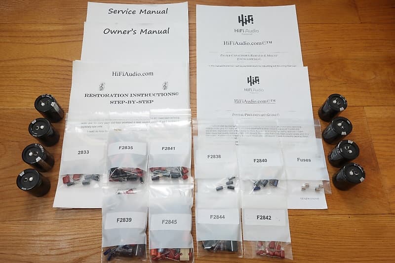 Sansui AU-919 restoration kit filter capacitor repair rebuild fix  			