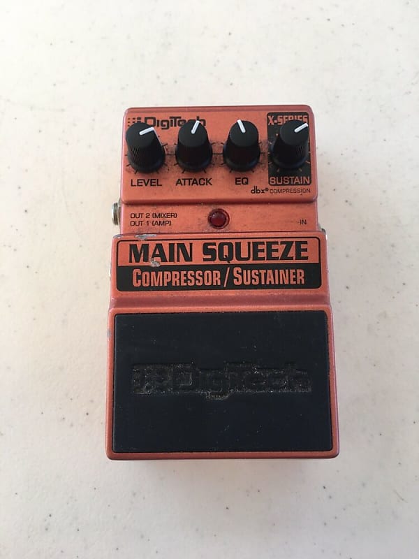 Digitech XMS X-Series Main Squeeze Compressor / Sustainer Guitar Effect Pedal image 1