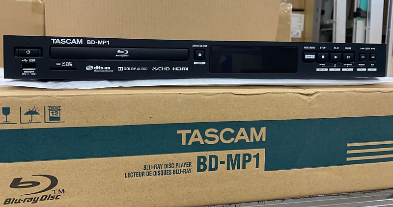 Tascam BD-MP1 Rackmount Blu-ray and USB Media Player [Open Box Deal] BDMP1 image 1