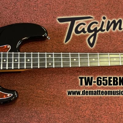 Tagima TW-65EBK 4-String Electric Bass Guitar (Black) image 1