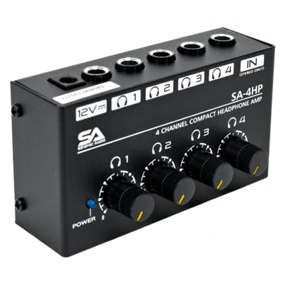 Seismic Audio - SA-4HP - 4 Channel Professional Audio Stereo Headphone Amplifier image 2