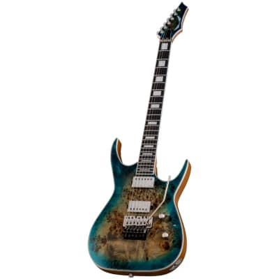 Dean Exile Select Burled Poplar Electric Guitar with Floyd Rose EXILE F BRL STQB image 3