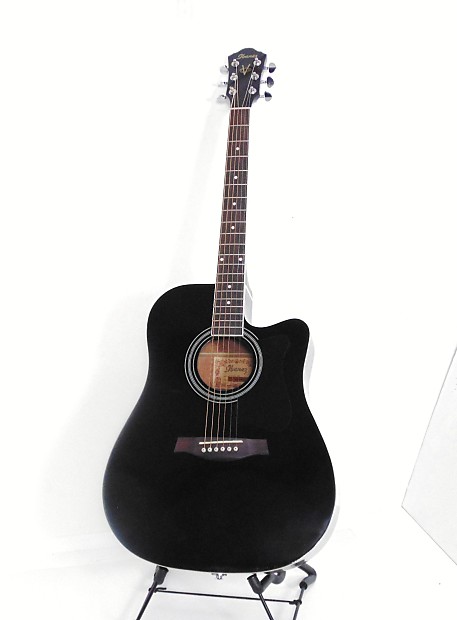 Ibanez V70CE BK Acoustic/Electric Guitar Black image 1