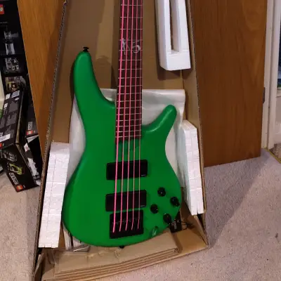 Ibanez K5LTD-FGM Fieldy Signature 5-String Bass Floresent Green Matte 2020 for sale