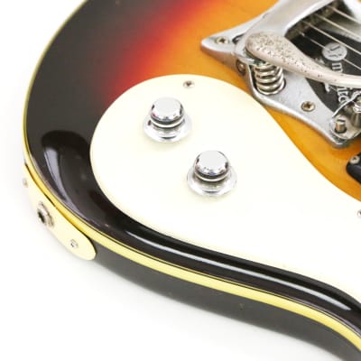 1963 Mosrite The Ventures Model MK I Vintage Electric Solidbody Guitar – RARE 100% Original Early ’63 Side Jack Set Neck Type 1 Vibramute w/ Binding & Orig. Hard Case (0148) image 11