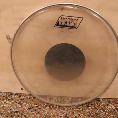 Ludwig 12" Rockers Clear Silver Dot Tom Drum Head Vintage image 1