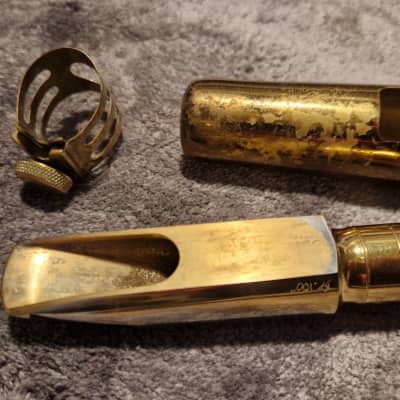 Otto Link Florida stm no USA 7 Brian Powell ",100" refaced tenor mouthpiece with ligatur and cap image 2
