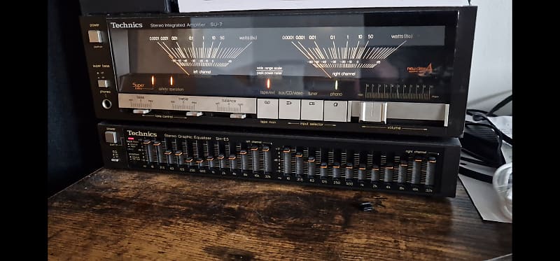 VERY RARE Technics Su-7 + sh-5 1982 - Black  			