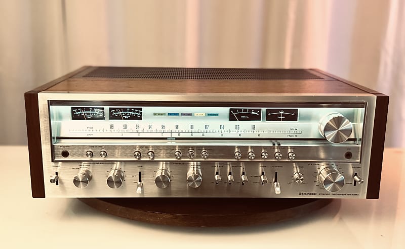 Vintage Pioneer SX-1080 Solid-State Receiver - Serviced + Cleaned + LED  			