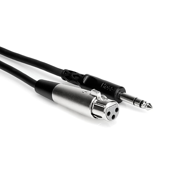 Hosa STX-105F Balanced Interconnect, XLR3F to 1/4 in TRS, 5 ft image 1