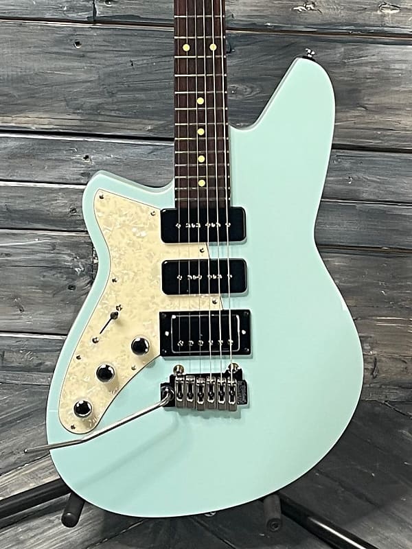 Reverend Left Handed Six Gun HPP Electric Guitar- Chronic Blue - Blem |  Reverb UK