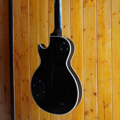 AIO SC77 Electric Guitar - Solid Black (Abalone Inlay) image 16