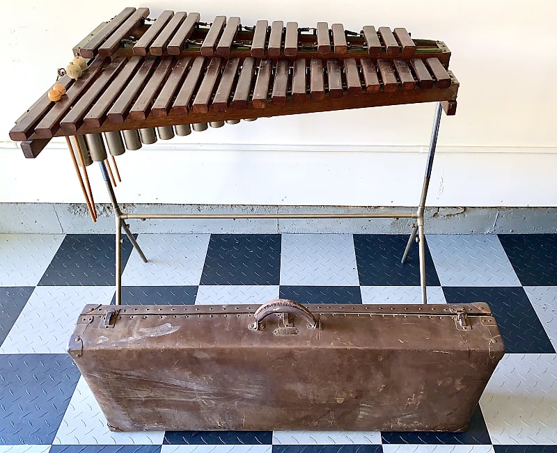 J.C. Deagan Model #844 "Drummer's Special" Xylophone Circa 1920's  w/case - True Closet Classic image 1