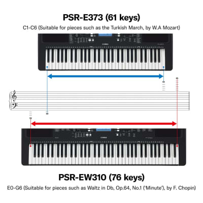 Yamaha Psr Ew310 Portable Keyboard With 76 Keys