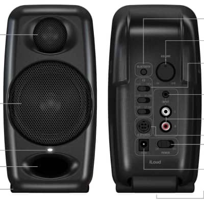 IK Multimedia iLoud Micro Monitor Bluetooth Studio Speakers Pair 2020-2023 imagen 2