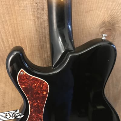 Mosrite SM Singlecut Vintage Electric Guitar Black Modified 1977 image 17