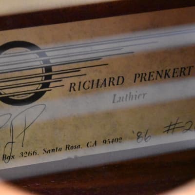 1986 Richard Prenkert No. 28 Brazilian Rosewood Classical Guitar w/OHSC image 22