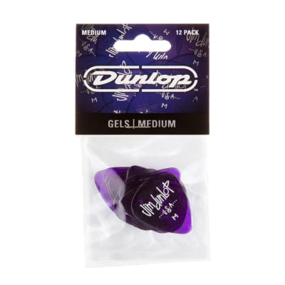Dunlop 486PMD Gels Medium Guitar Picks - 12pk Purple image 4