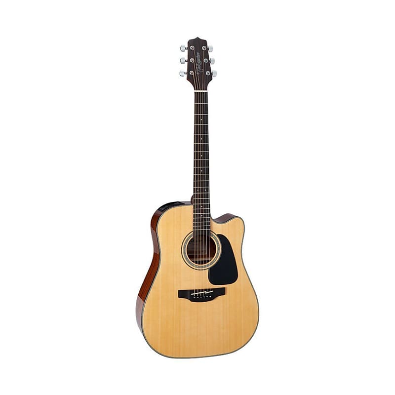 Takamine GD30CE-NAT Dreadnought Cutaway 6-String Right-Handed Acoustic-Electric Guitar with Solid Spruce Top, Ovangkol Fingerboard, and Slim Mahogany Neck (Natural) image 1