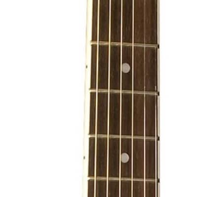 Oscar Schmidt OG8CETBL Cutaway Folk Acoustic Electric Guitar Trans Blue image 5