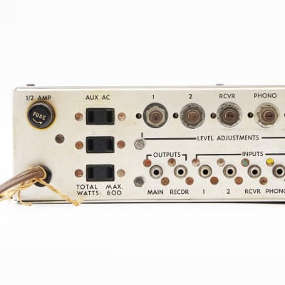 1954 The Fisher Model 50-C-3 Master Audio Control – 3rd Gen. 50-C Vintage Tube PreAmplifier Stereo PreAmp Unit w/ Original Wood Enclosure image 12