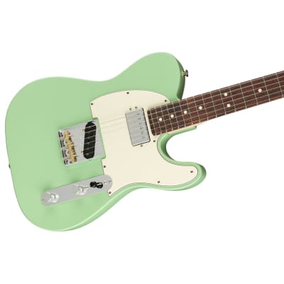 Fender American Performer Telecaster Hum - Satin Surf Green w/ Rosewood Board image 2
