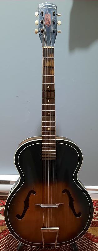 Harmony Master USA Archtop 1957/58 Tiger Stripe Birch Guitar image 1