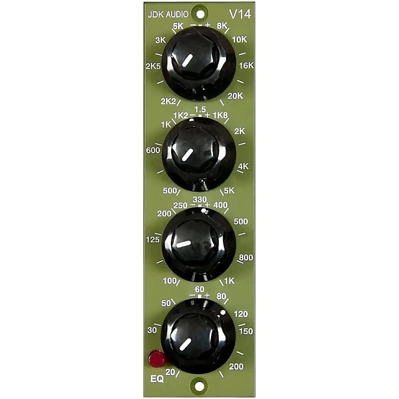 JDK Audio V14 500 Series 4-Band EQ Module 2010s - Green image 1