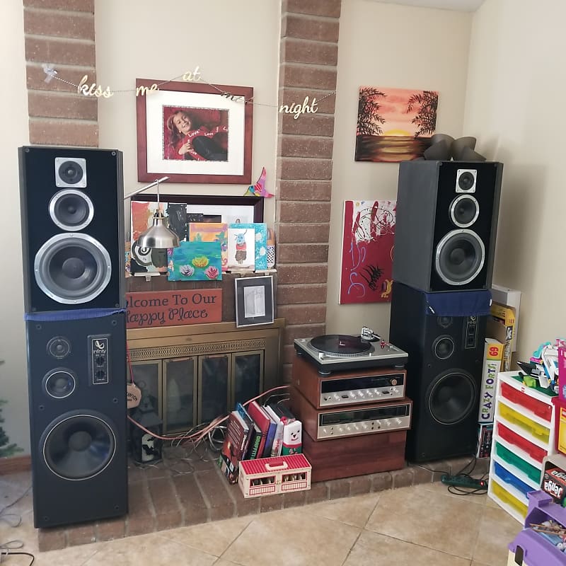 Dahlquist 3-way Speakers DQM-9 Early 1980's Slate | Reverb