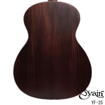 S.Yairi YF-25 Solid wood Sitka Spruce & Indian Rosewood OM acoustic guitar High-quality image 3