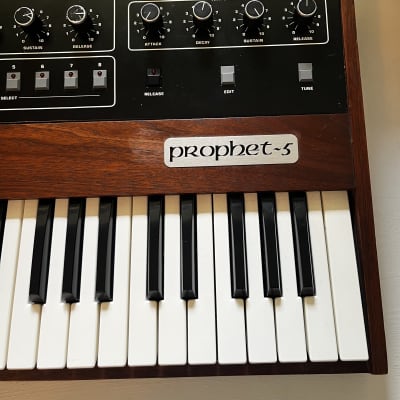 Sequential Prophet 5 Rev2 61-Key 5-Voice Polyphonic Synthesizer 1979 - Black with Wood Front & Sides image 5