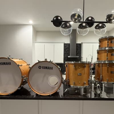 Yamaha AM2F50J Absolute Hybrid Maple 10x7/12x8/14x13/16x15/22x18/20x14” 6pc Shell Pack 2014 - Present - Vintage Natural