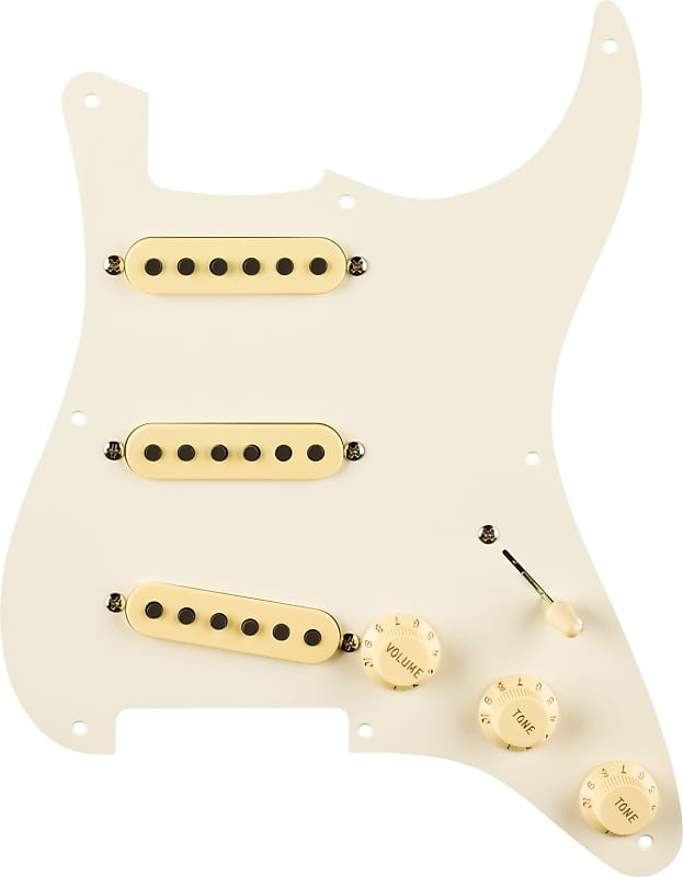 Fender Eric Johnson Prewired Stratocaster Pickguard - Parchment (open box) CDM10s image 1