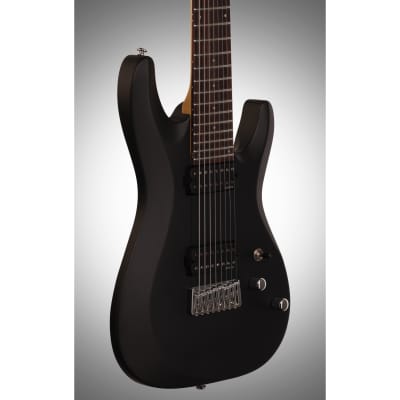 Schecter C-8 Deluxe Electric Guitar, 8-String, Satin Black image 4